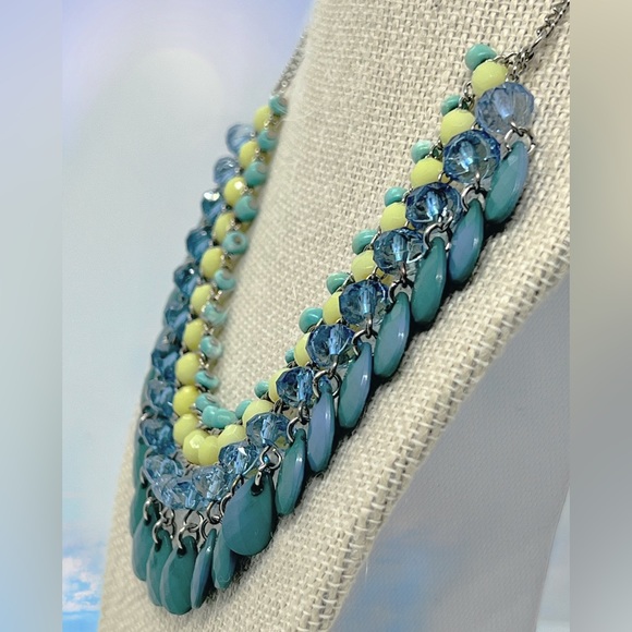 Beaded Chain Maille Boho Tassel Necklace - Picture 3 of 5